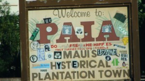 Welcome sign to Paia. File photo by Wendy Osher.