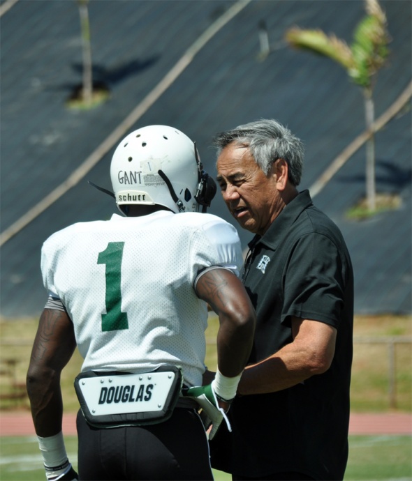 Hawaii will be hosting a football camp for high school players at Kamehameha Schools Maui,Photo by Rodney S. Yap.