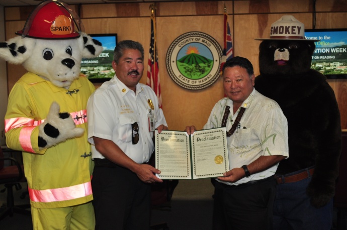 Fire Prevention Week 2012. Photo courtesy County of Maui.