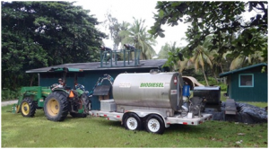 Pacific Biodiesel delivers biofuel to reserch station on Palmyra Atoll in the North Pacific. Courtesy photo.