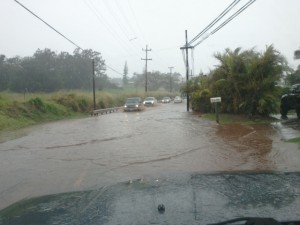 Upcountry Maui flooding. Photo courtesy: Vanessa Ghantous.