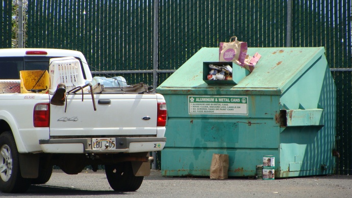 County Recycling facility at UHMC, photo by Wendy Osher.