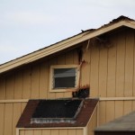 Lightning strikes Kahului home. Photo by Wendy Osher.