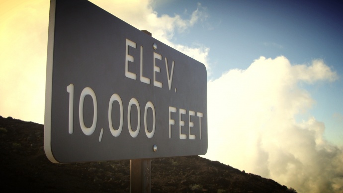 Haleakalā 10,000 foot elevation, photo by Wendy Osher.