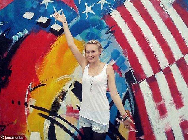 Jana Lutteropp, 20, in a photo obtained from her blog.