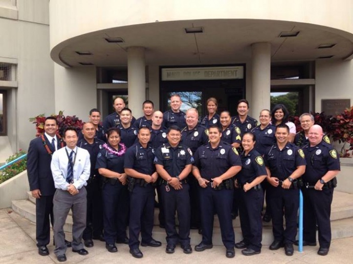 2nd Class - MPD Crisis Intervention Team, 8/9/13. Photo courtesy Dr. Dara Rampersad, forensic coordinator of the Maui Community Health Center, who served as a trainer for the program.