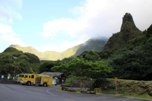 ʻĪao Valley rescue 9/10/13. Photo by Wendy Osher.