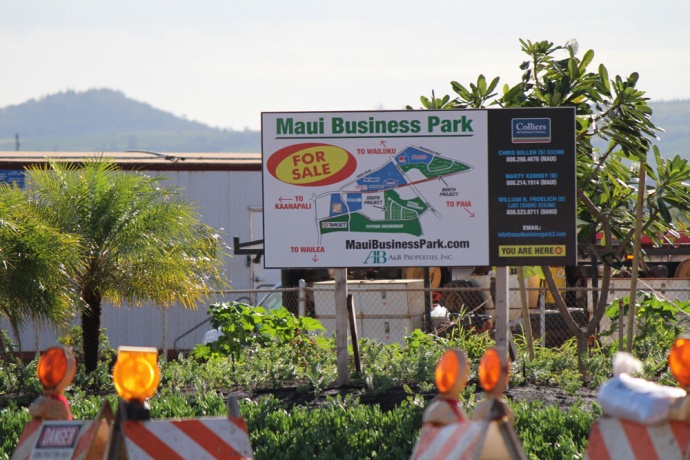 Maui Business Park road opening. File photo by Wendy Osher.