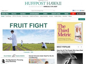 HuffPost Hawaii's front page.