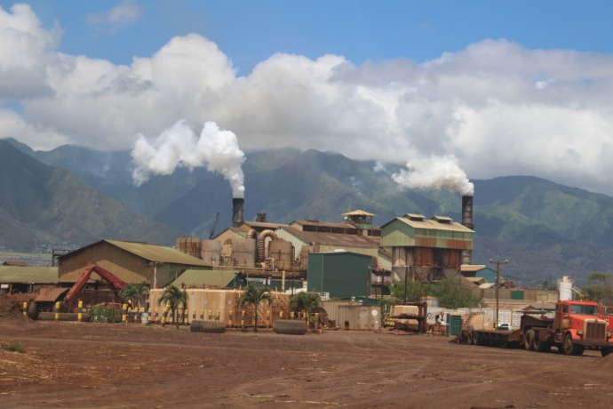 HC&S Puʻunēnē Mill in Kahului. Photo by Wendy Osher.