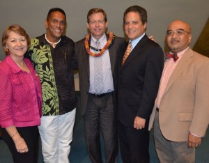 Maui Senators congratulate Lloyd A. Poelman on his confirmation to District Court Judge for the Second Circuit, located on Maui. Courtesy photo.