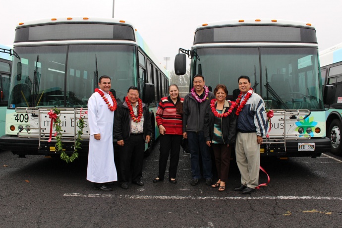 Maui Bus dedication, Jan. 27. 2014. Photo by Wendy Osher.