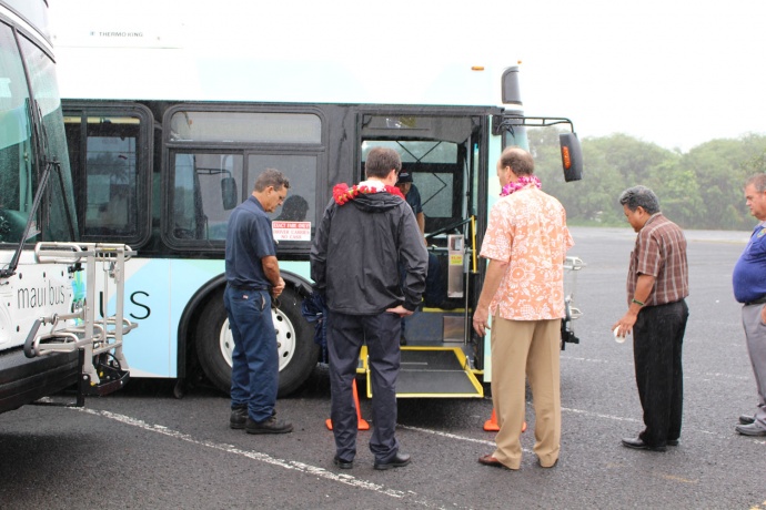 Maui Bus dedication, Jan. 27. 2014. Photo by Wendy Osher.