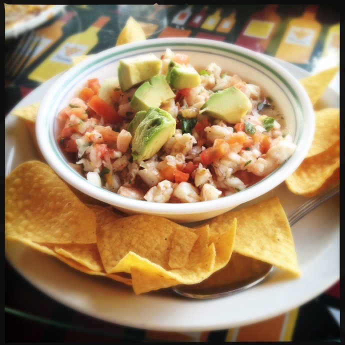 Large Shrimp Ceviche Bowl: the Kihei version. Photo by Vanessa Wolf