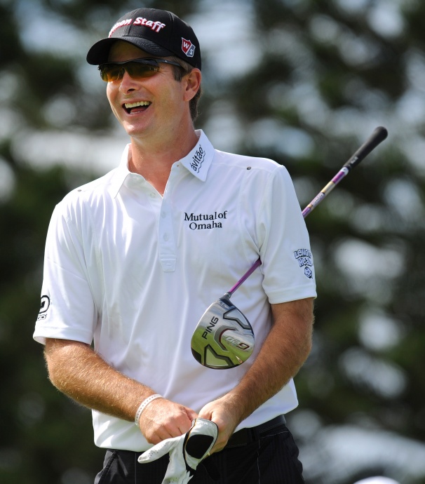 Kevin Streelman is seen smiling during the first round of the Hyundai Tournament of Champions at Plantation Course at Kapalua on Friday, Jan. 3. Photo by Stan Badz/PGA TOUR.