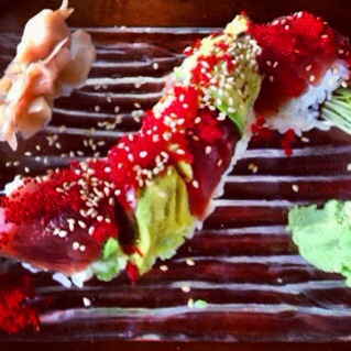 The spectaularly beautiful Red Dragon Roll. Isn't that also a Hannibal Lecter movie? Photo by Vanessa Wolf