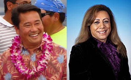 Rep. Kyle Yamashita (left - photo by Wendy Osher) and Rep. Mele Carroll (right - photo courtesy Hawaiʻi Legislature).