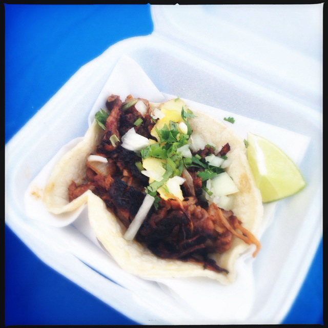 The Al Pastor Taco. Ole! Photo by Vanessa Wolf