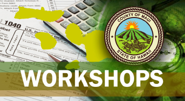 Maui County Business Resource Center workshops. Image courtesy County of Maui.