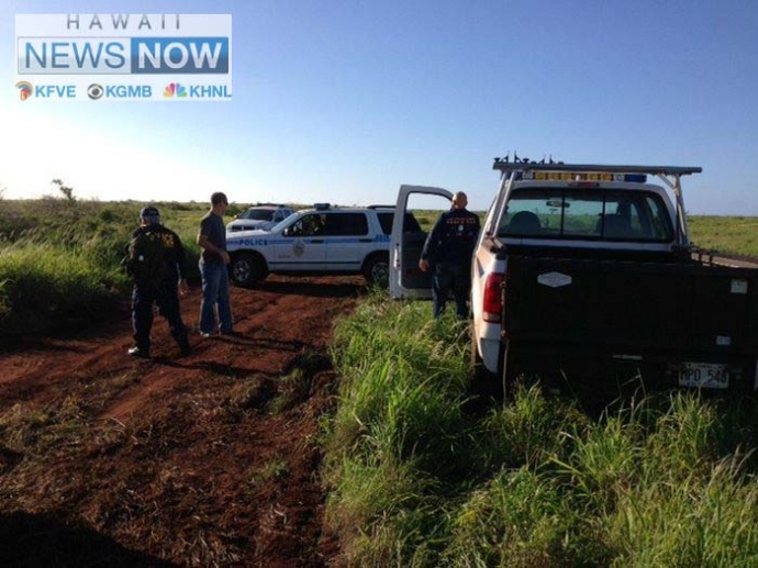 Lānaʻi plane crash site, photo courtesy Hawaii News Now.