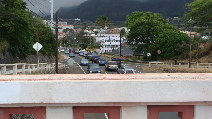 Main Street view from Wailuku Bridge. File photo by Wendy Osher. 