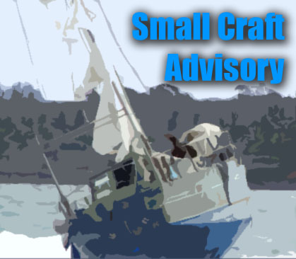 Small craft advisory, Graphic by Wendy Osher.