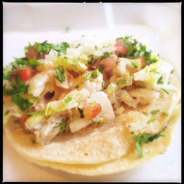 The fish taco. Photo by Vanessa Wolf