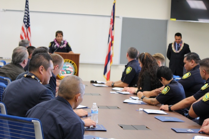 Maui Police Crisis Intervention Team graduation. Photo