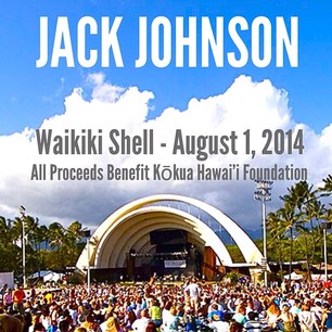 Jack Johnson Waikīkī Shell, courtesy image.