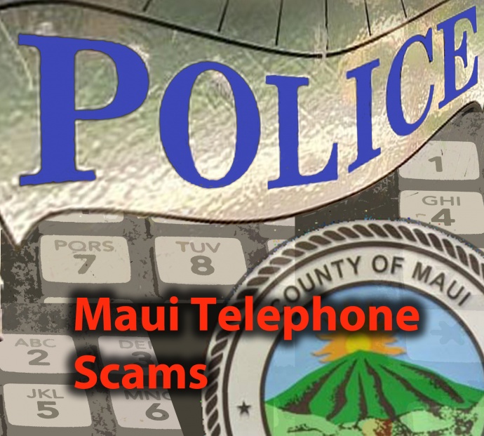 Maui phone scam. Graphics © Maui Now.