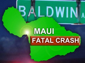 Baldwin Avenue fatal crash. Maui Now graphic.