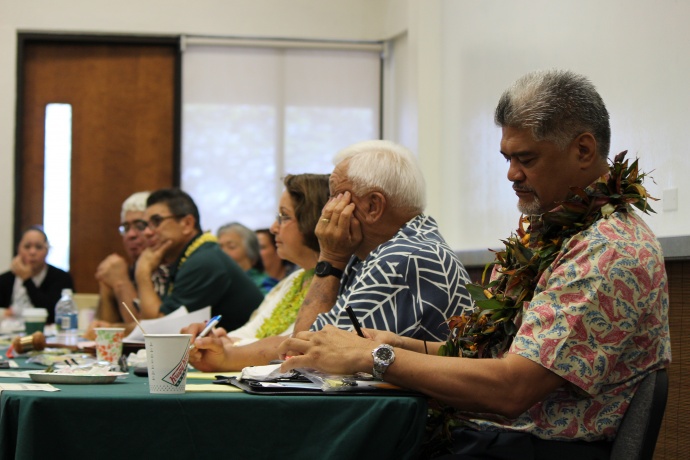 OHA Board of Trustees meeting, Maui 5/15/14. Photo by Wendy Osher.
