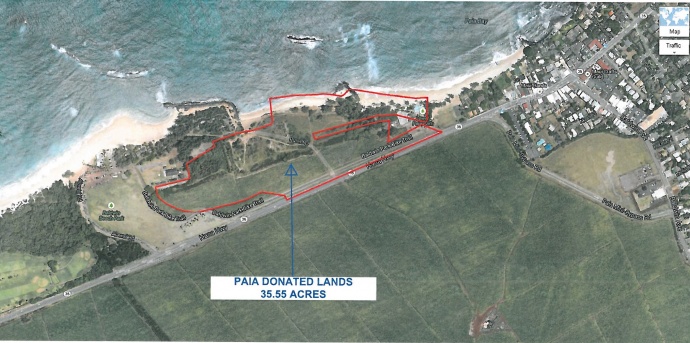 Map of potential Pāʻia site. 