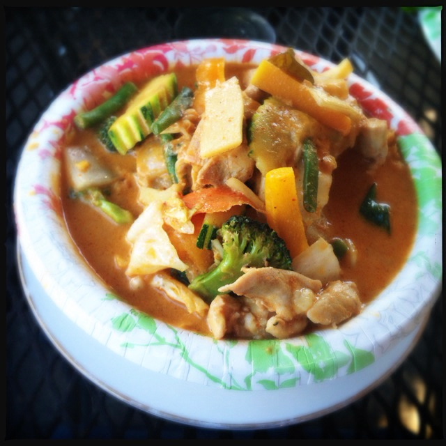 The Red Curry with Chicken. Photo by Vanessa Wolf