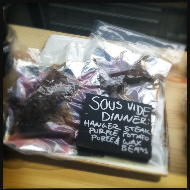 Feeling like a little sous vide  hanger steak? The Market has you covered. Photo by Vanessa Wolf
