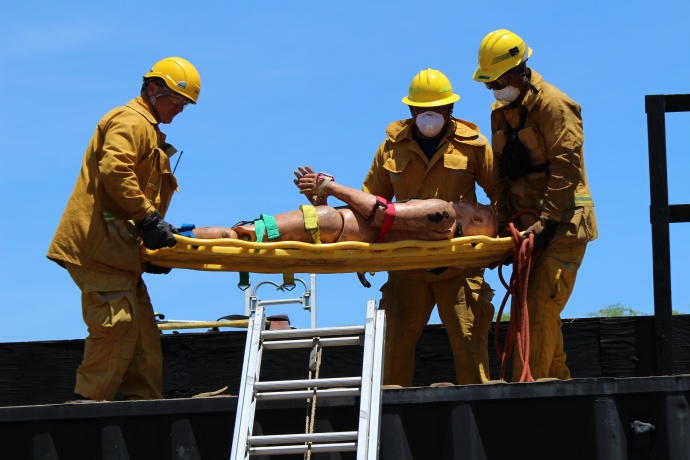 Makani Pahili exercise. Search and rescue, and triage training. Photo by Wendy Osher.