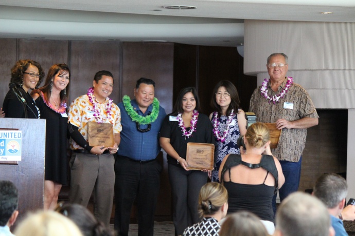 Maui United Way issued Campaign Excellence Awards to three companies for their fundraising efforts this past year including: Ameron Hawaii, which raised $11,278; Enterprise Holdings, which raised $39,057; and Matson Nativation Company, which raised $21,217.Campaign Excellence Award: Enterprise, Alamo and National Car Rental, which raised $$39,057 in 2013. Community Partner Award: Meyer Computer Inc.