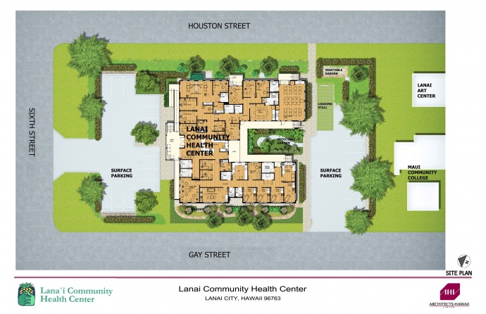 Lānaʻi Community Health Center rendering.