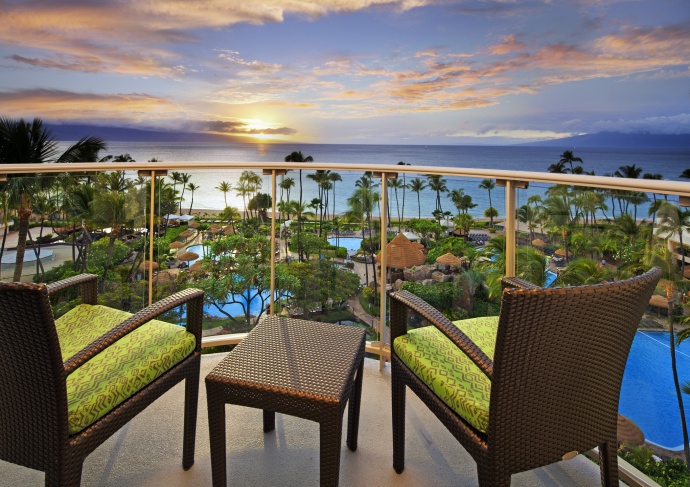Ocean Tower - Ocean view Balcony The Westin Maui Resort & Spa, Kāʻanapali.  Courtesy photo.