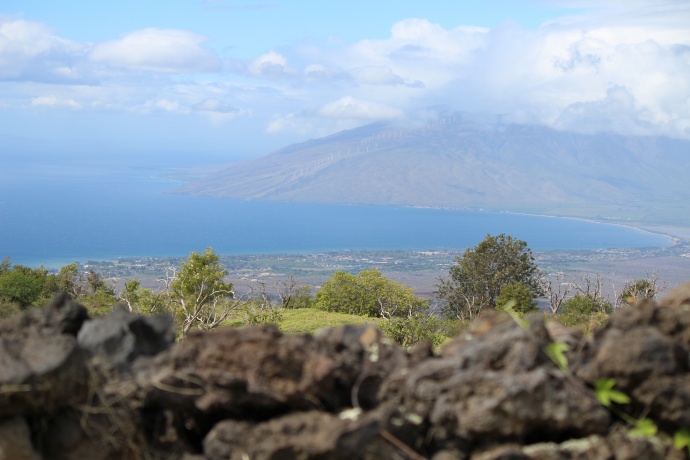 Keokea vantage to West Maui. Photo by Wendy Osher.