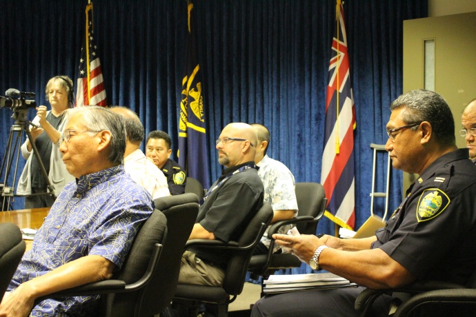Maui Police Commission meeting 8/20/14, photo by Wendy Osher.