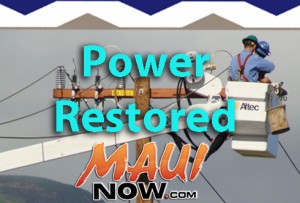 Power restored. Graphic by Wendy Osher.