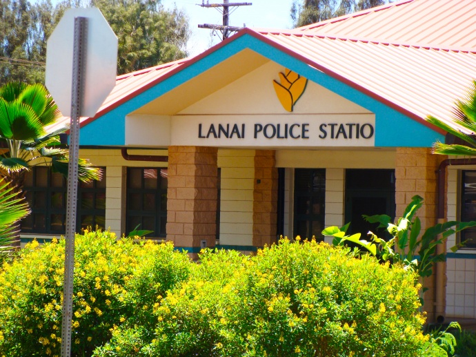 Lānaʻi Police Station. File photo by Wendy Osher.
