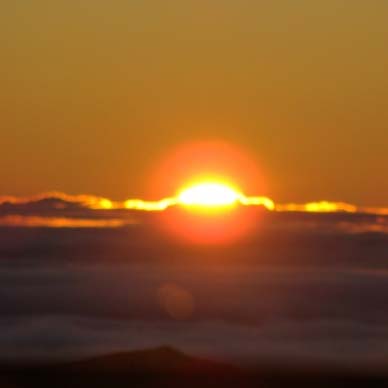 Sunrise at Haleakalā, file photo by Wendy Osher.