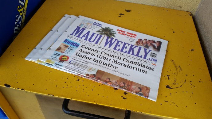 Maui Weekly. Photo by Wendy Osher.