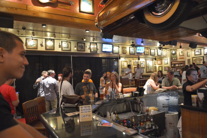 The ambiance at the Hard Rock Cafe