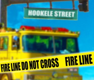 Hoʻokele Street fire. Maui Now/ Wendy Osher graphic.