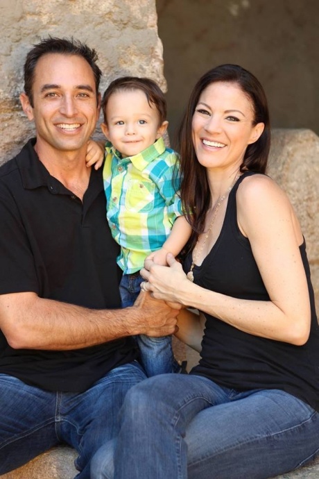 Malika Dudley (left) with her husband Kaimi Judd and their 2-year-old son Jackson.