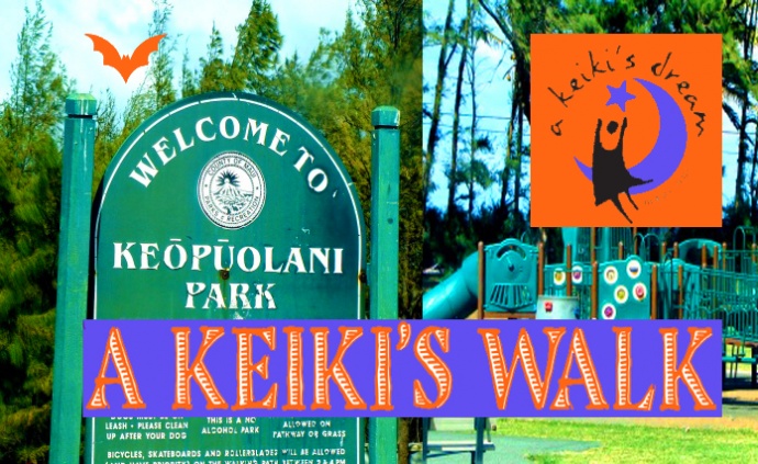 A Keiki's Walk. Maui Now graphics.