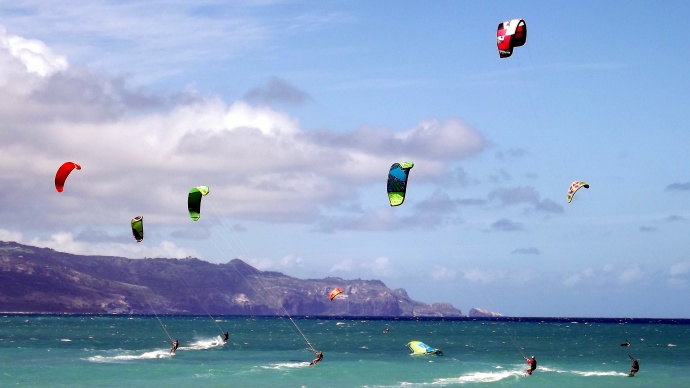 Maui wind-surfing / Image: Asa Ellison